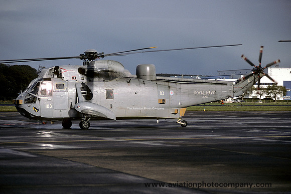 Royal Navy 849 Squadron Westland Sea King AEW.2 ZE420/L183 at Prestwick (1998)