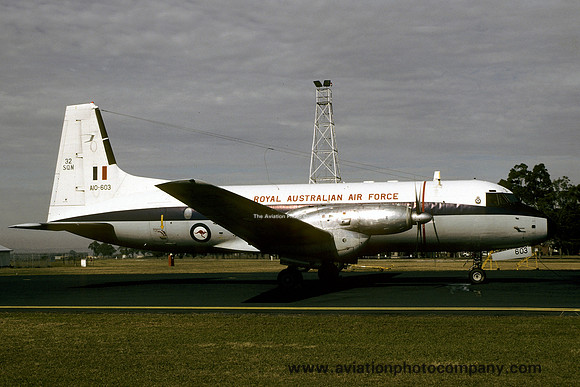 RAAF 32 Squadron Hawker Siddeley HS748-228 A10-603 (1991)