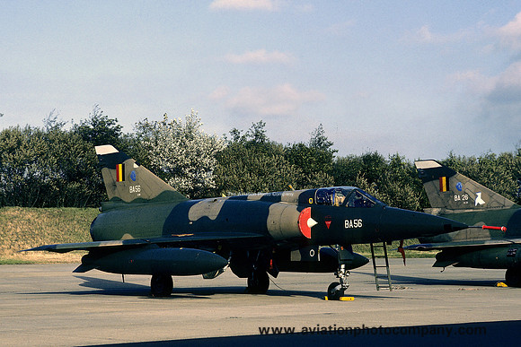 Belgian Air Force 3 Wing 8 Sml Dassault Mirage 5BA BA-56 (1989)