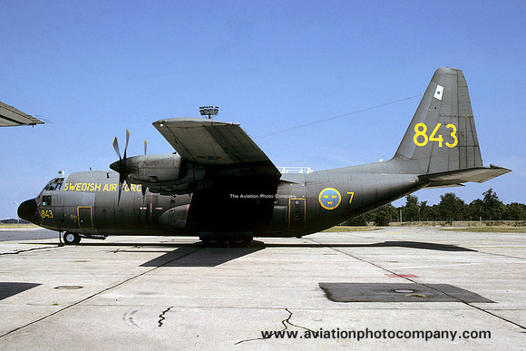 Swedish Air Force F7 Lockheed Tp84/C-130H Hercules 84003/843 (1991)