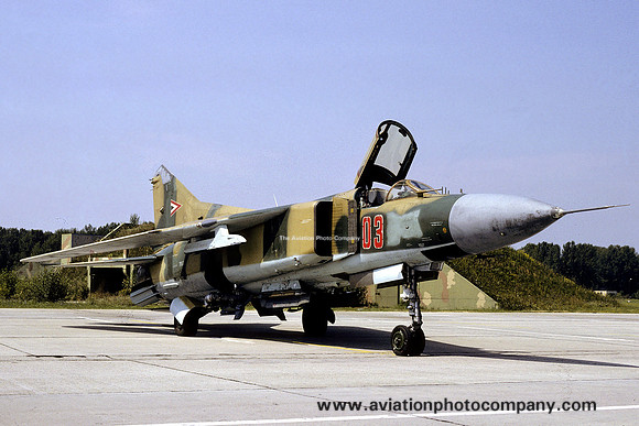 Hungarian Air Force Mikoyan MiG-23MF 03 (1991)