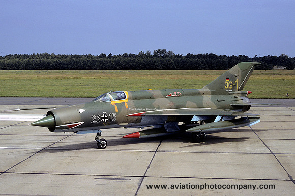 German Air Force JG1 Mikoyan MiG-21MF 23+15 (1991)