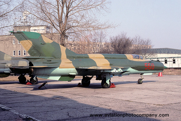 East German Air Force Mikoyan MiG-21M 560 at Kamenz (1991)