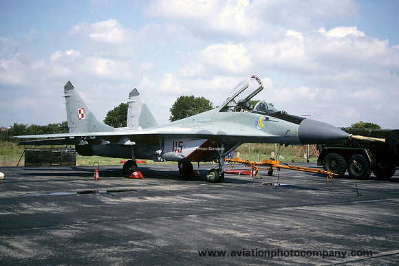 Polish Air Force 1 PLM Mikoyan MiG-29 Fulcrum 115 (1991)