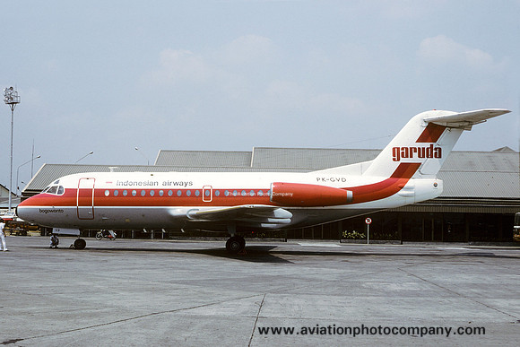 Garuda Indonesia Fokker F-28-1000 Fellowship PK-GVD (1982)