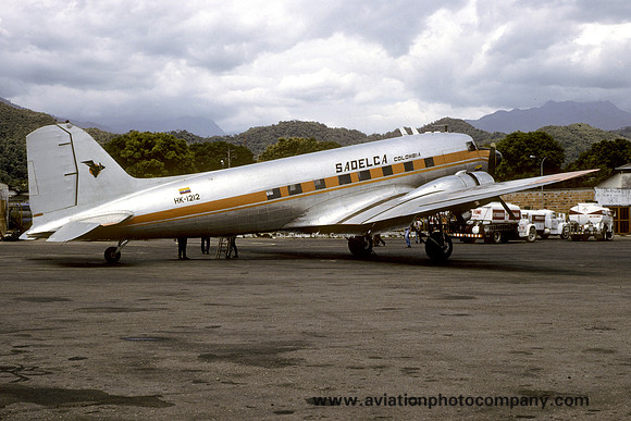 SADELCA Colombia Douglas DC-3A/C-49J HK-1212 (1986)