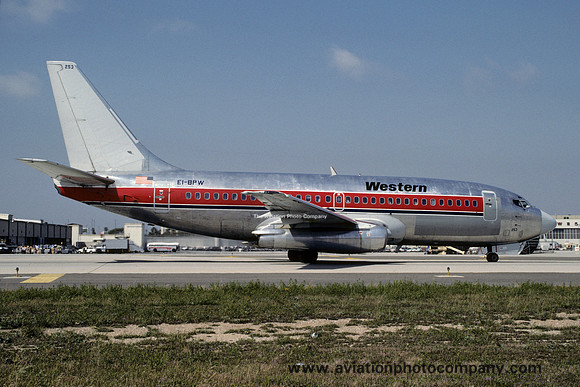 Western Airlines Boeing 737-2S3 EI-BPW (1985)