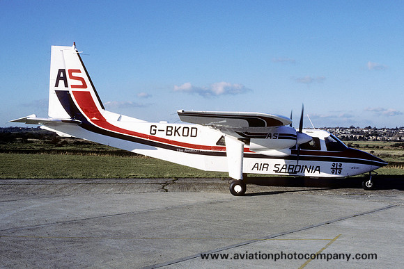 Air Sardinia Britten Norman BN-2B-26 Islander G-BKOD (1985)