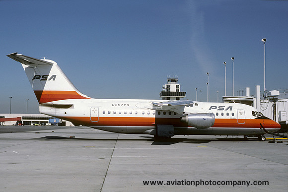 Pacific Southwest Airlines BAe 146-200 N357PS (1986)
