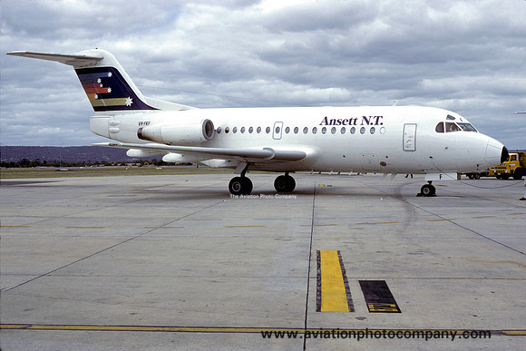Ansett N.T. Fokker F-28-1000 Fellowship VH-FKF (1985)