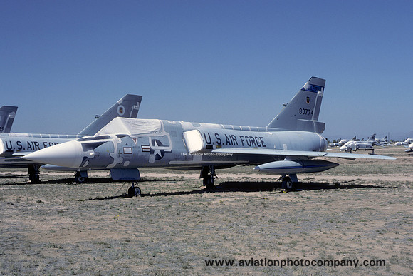 USAF California ANG 194 FIS Convair F-106A Delta Dart 58-0774 stored at Davis Monthan (1986)