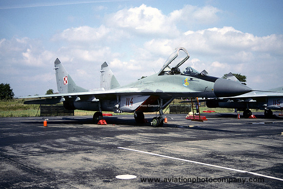 Polish Air Force 1 PLM Mikoyan MiG-29 Fulcrum 114 (1991)