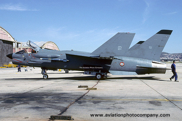 French Navy 12F Chance F-8E Crusader 19 (1991)