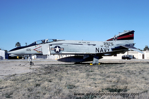 US Navy VF-154 McDonnell F-4N Phantom 152975/NK105 at Davis Monthan (1983)