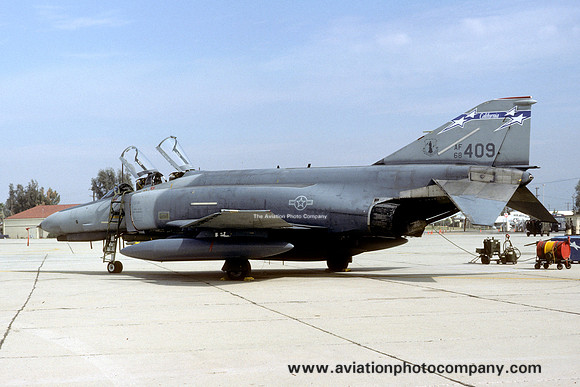USAF California ANG 196 TFS McDonnell F-4E Phantom 68-0409 (1988)