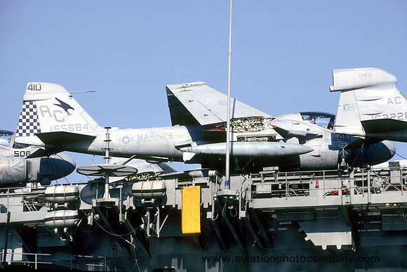 US Marines VMA(AW)-533 Grumman A-6E Intruder 155684/AC-410 on board USS John F. Kennedy (1988)