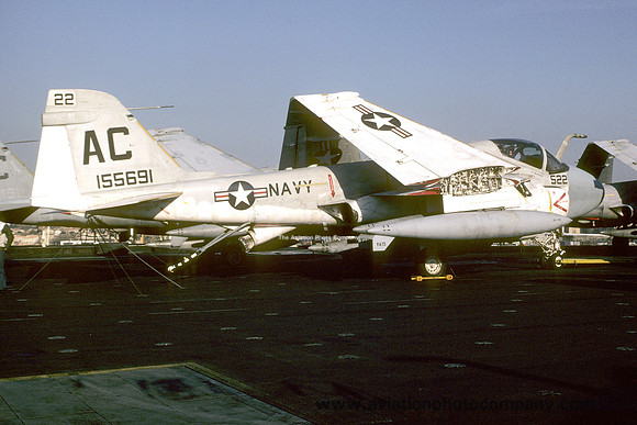 US Navy VA-75 Grumman KA-6D Intruder 155691/AC-522 on board USS John F. Kennedy (1988)