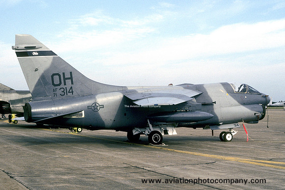 USAF Ohio ANG 162 TFS LTV A-7D Corsair 71-0314/OH (1988)