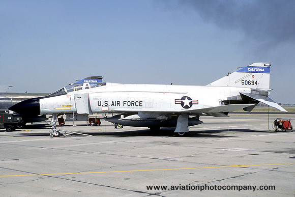 USAF California ANG 194 FIS McDonnell F-4D Phantom 65-0694 (1988)