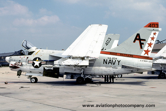 US Navy VA-204 LTV A-7B Corsair 154415/AF-403 (1981)