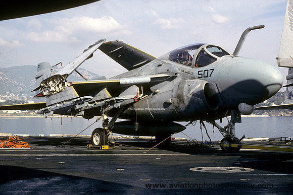 US Navy VA-55 Grumman A-6E Intruder 152642/AK-507 on board USS Coral Sea (1985)