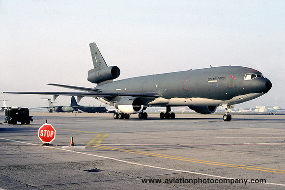 USAF 68 ARW McDonnell Douglas KC-10A Extender 86-0037 at Rhein Main (1989)