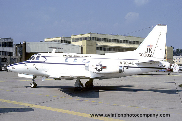 US Navy VRC-40 North American CT-39E Sabreliner 158382/JK (1986)