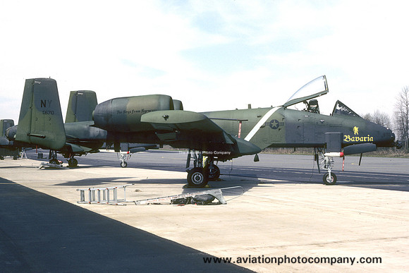 USAF New York ANG 138 TFS Fairchild A-10A Thunderbolt 78-0670/NY (1987)