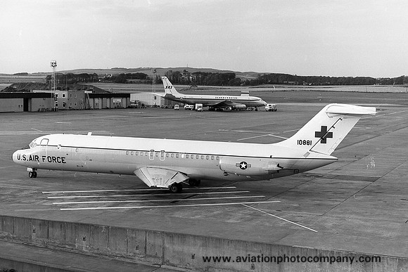 USAF 55 AAS Douglas C-9A Nightingale 71-0881 at Prestwick