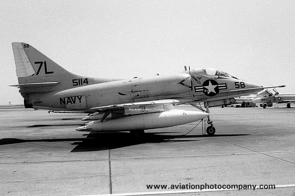 US Navy Los Alamitos Douglas A-4C Skyhawk 145114/7L-58 (1970)