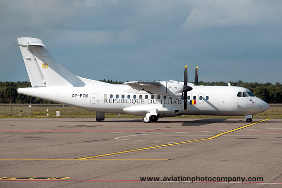 Republique du T'Chad ATR-42-300 OY-PCN at Eindhoven (2013)