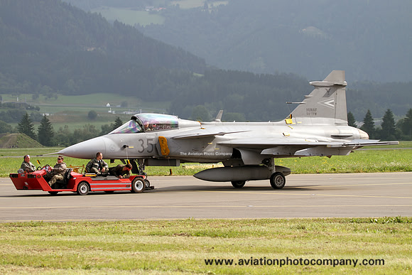 Hungarian Air Force SAAB JAS-39C 35 at the Zeltweg Airshow (2013)