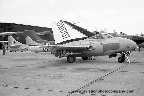 Royal Navy Lossiemouth Station Flight De Havilland Sea Vampire T.22 XA157 (1960)