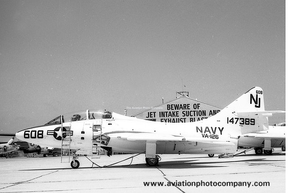US Navy VA-126 Grumman TF-9F Cougar 147389/NJ-608