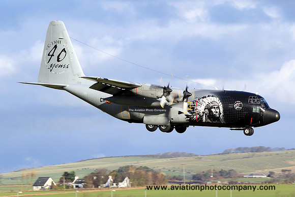 Belgian Air Force 15 Wing Lockheed C-130H CH-13 at Prestwick (2014)