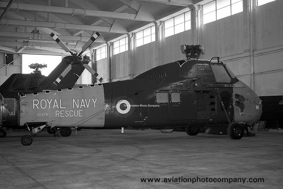 Royal Navy Westland Wessex HAS.1 XS876 stored at Wroughton (1976)
