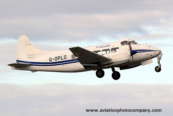 Columba De Havilland Dove 8 G-OPLC at Prestwick (2013)