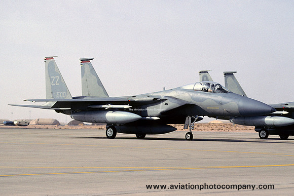USAF 18 WG 67 FS McDonnell Douglas F-15C Eagle 78-0500/ZZ at Prince Sultan AB (2002)