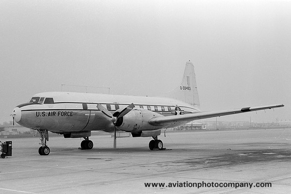 USAF 323 FTW Convair T-29C Flying Classroom 53-3493 (1974)