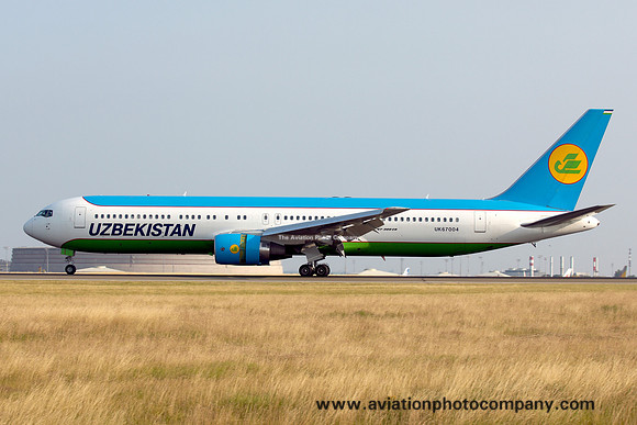 Uzbekistan Boeing 767-300ER UK76004 at Paris CDG (2013)