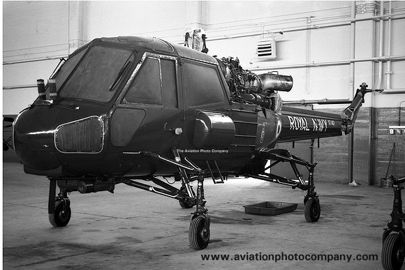 Royal Navy Westland Wasp HAS.1 XT417 stored at Wroughton (1976)