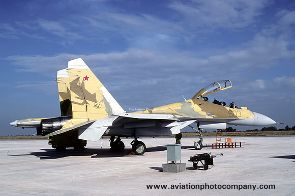 Russian Air Force Sukhoi Su-30 603 at Aero India 1996 Yelahanka