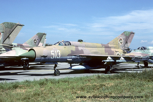 Bulgarian Air Force Mikoyan MiG-21 bis 513 stored at Graf Ignatievo (2005)