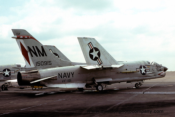 US Navy VF-191 Chance F-8J Crusader 150915/NM-102 (1975)