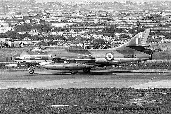RAF 1 Squadron Hawker Hunter FGA.9 XF442/H at RAF Luqa