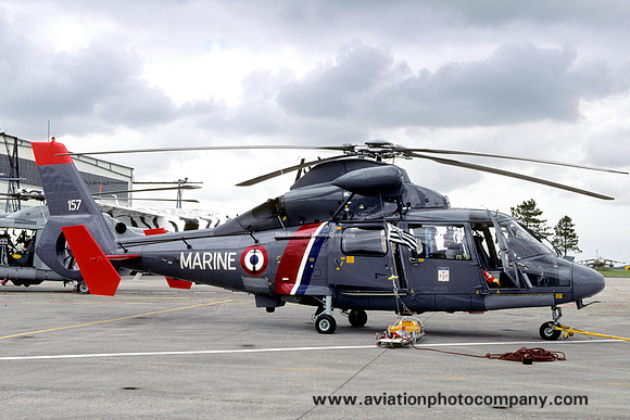 French Navy 34F Aerospatiale SA.365N Dauphin II 157 (2008)
