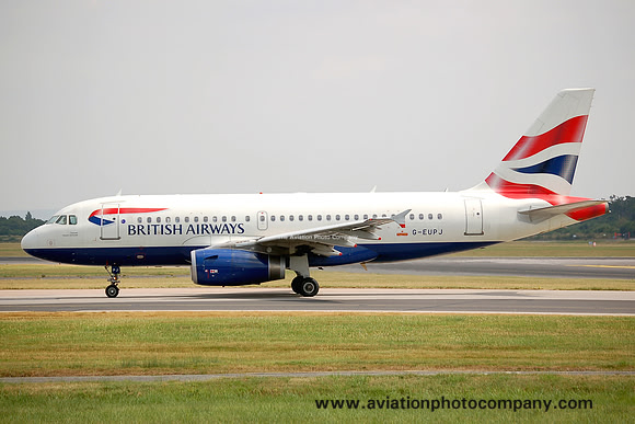 British Airways Airbus A319-131 G-EUPJ at Manchester IAP (2006)