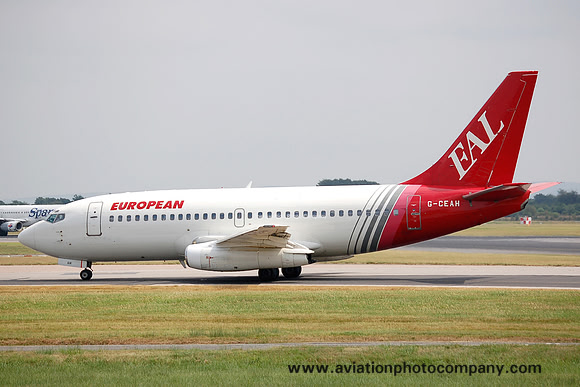 European Aviation Air Charter Boeing 737-229 G-CEAH at Manchester IAP (2006)
