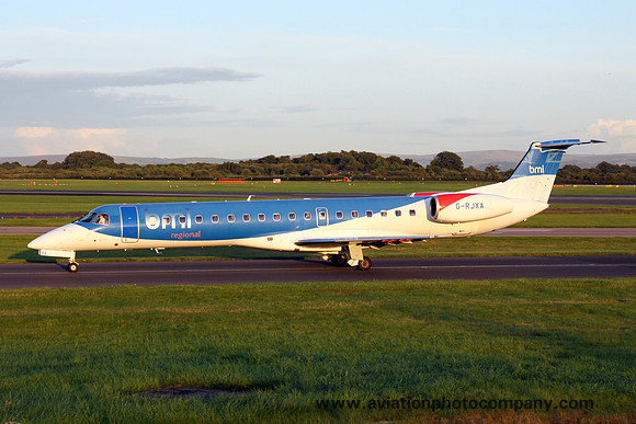 BMI Regional Embraer EMB-145 G-RJXA at Manchester IAP (2017)
