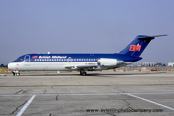 British Midland Airways Douglas DC-9-15 G-BMAA (1985)